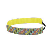 走レタリング型スポーツ アスレチックヘッドバンド (右)