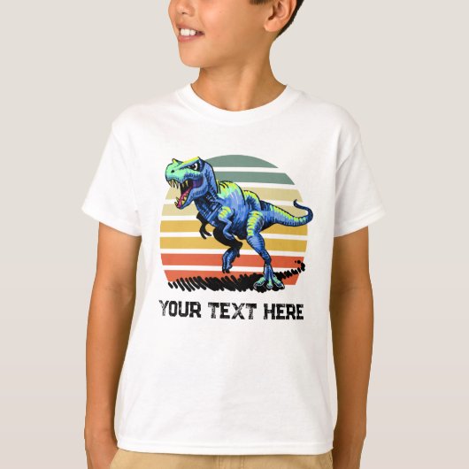 走レックスのカスタム文字Tシャツ Tシャツ (正面)