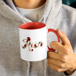 走レトロ型ヴィンテージ素朴ハイビスカス模様 マグカップ