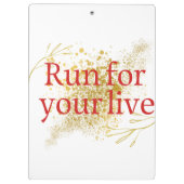 「走人生のためのエレガント引用文 クリップボード (裏面)