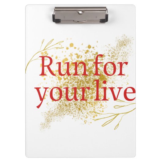 「走人生のためのエレガント引用文 クリップボード (正面)