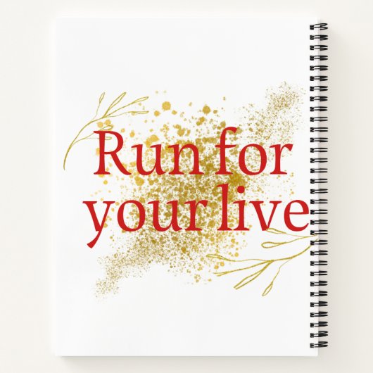 「走人生のためのエレガント引用文 ノートブック (裏面)