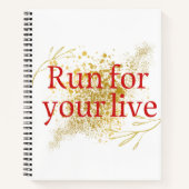 「走人生のためのエレガント引用文 ノートブック (正面)