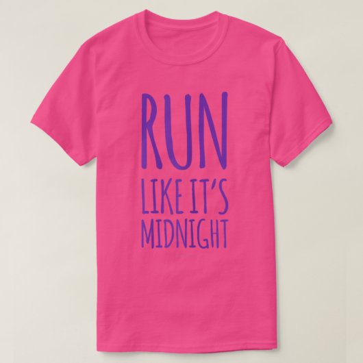 走夜中の女のおもしろい人 Tシャツ (デザイン正面)