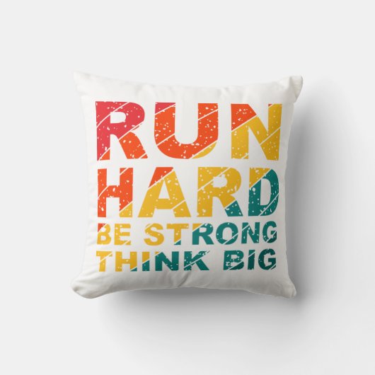 走懸命強考えい クッション (正面)