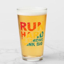 走懸命強考えい タンブラーグラス