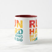 走懸命強考えい マグカップ (中央)