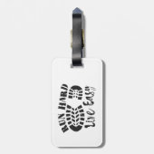 走懸命、ライブ簡単 ラゲッジタグ (裏面縦)