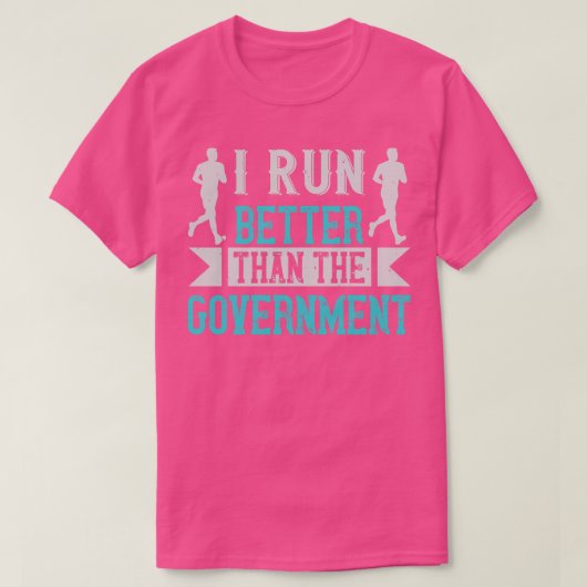走政府よ走り私の方が好い Tシャツ (デザイン正面)