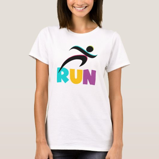 走数々の走フィットネス Tシャツ (正面)