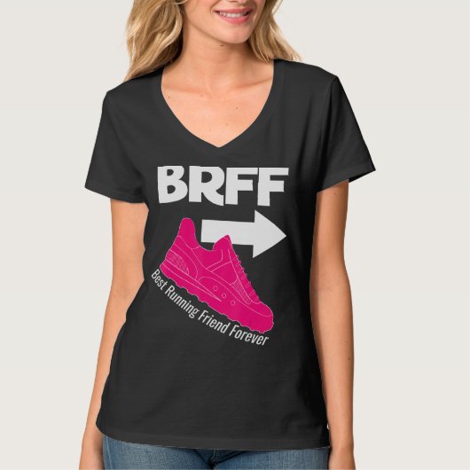 走最高の友FOREVER BRFF BFFスニーカー Tシャツ (正面)