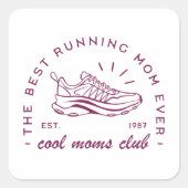 走母はラ走ン最高のヴィンテージ スクエアシール (正面)