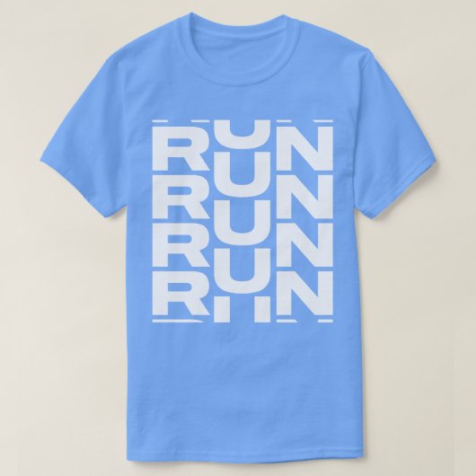 走無地の白 Tシャツ (デザイン正面)