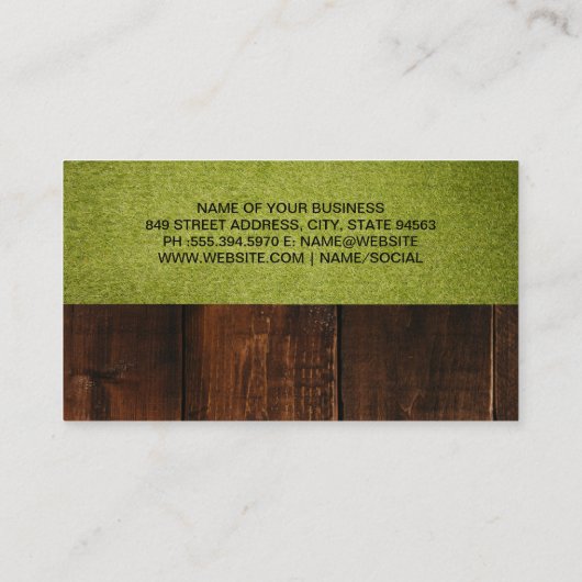 走犬 |ターフウッド 名刺 (裏面)