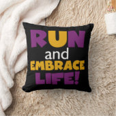 走生紫色の黄色 クッション (ブランケット)