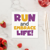 走生紫色の黄色 スタンダードカクテルナプキン (インサイチュ)