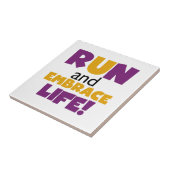 走生紫色の黄色 タイル (側面)