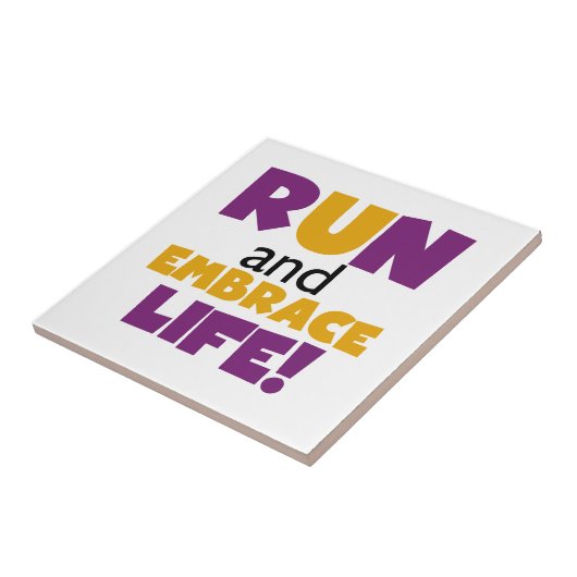 走生紫色の黄色 タイル (側面)