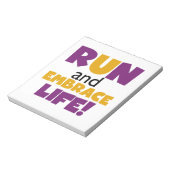 走生紫色の黄色 ノートパッド (回転)