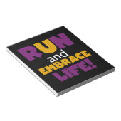 走生紫色の黄色 ノートパッド (アングル)