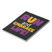 走生紫色の黄色 ノートパッド (回転)