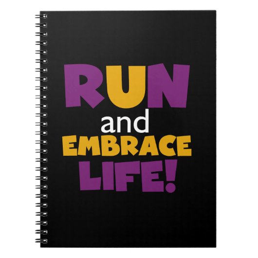 走生紫色の黄色 ノートブック (正面)