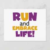 走生紫色の黄色 ポストカード (正面)