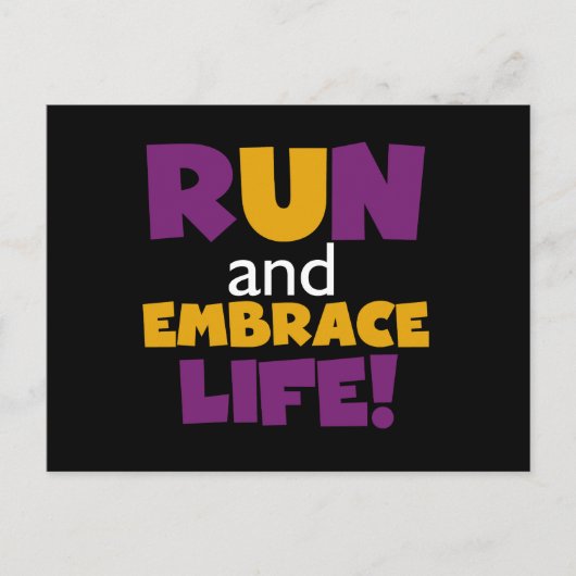 走生紫色の黄色 ポストカード (正面)