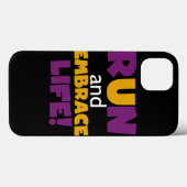 走生紫色の黄色 Case-Mate iPhoneケース (裏面 (横))