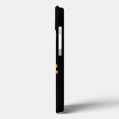 走生紫色の黄色 Case-Mate iPhoneケース (裏面 / 左)