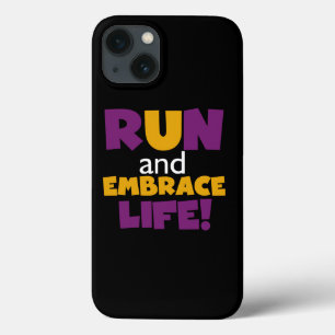 走生紫色の黄色 iPhone 13ケース