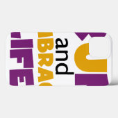 走生紫色の黄色 Case-Mate iPhoneケース (裏面 (横))