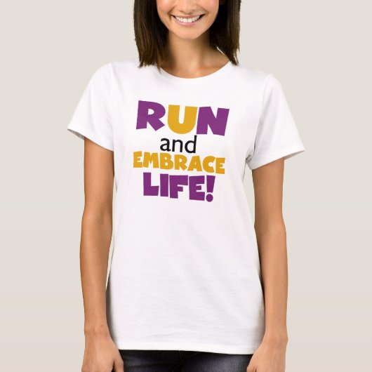 走生紫色の黄色 Tシャツ (正面)