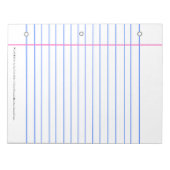 走紙?こ書のシーツで ノートパッド (正面)