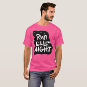 走終夜野球スリーブ Tシャツ (正面フル)