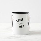 走縁どのコリー犬が日を奪う マグカップ (中央)