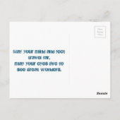 走行し、世界を見て下さい ポストカード (裏面)