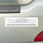 走行する権利 バンパーステッカー (車上)