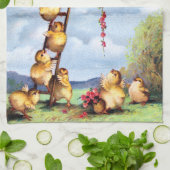 走行のひよこ キッチンタオル (折り畳み)