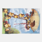 走行のひよこ キッチンタオル (横)