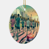 走走の部ポップ・アートの芸 セラミックオーナメント (右)