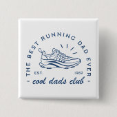 走走パパ部の最高の引用文クール 缶バッジ (正面)