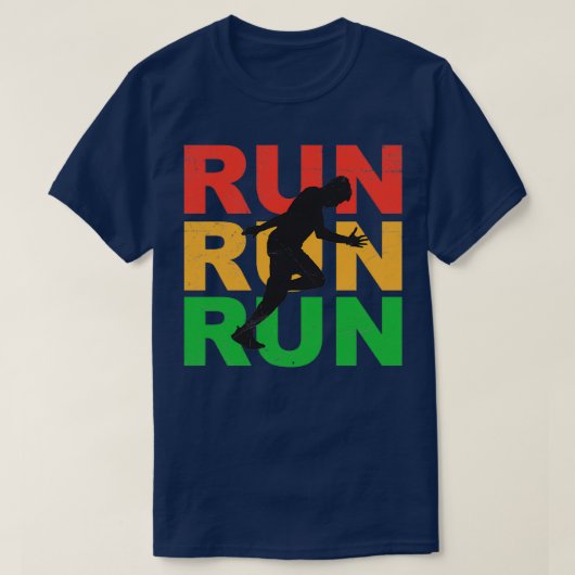 走走走ラソンジョガーランナーギフトアイディア Tシャツ (デザイン正面)