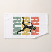 走走走ヴィンテージ- Runner Girl ハンドタオル (ハンドタオル)