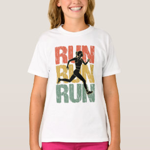 走走走ヴィンテージ- Runner Girl Tシャツ