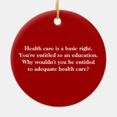 走走Joe -バイデン氏2020 – 背面のテキスト セラミックオーナメント (裏面)