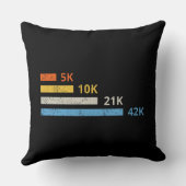 走距離II - 5K 10K 21K 42Kマラソン選手 クッション (裏面)