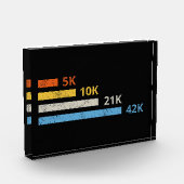 走距離II - 5K 10K 21K 42Kマラソン選手 フォトブロック (左)