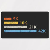 走距離II - 5K 10K 21K 42Kマラソン選手 ラベル (デザイン2)