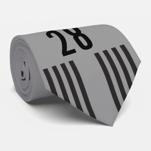 走路のタイの黒の文字 ネクタイ (ロール)
